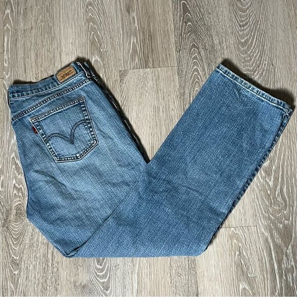 VTG LEVI'S 550 High Rise Relaxed Leg Denim Straight Jean 12 - Picture 6 of 9